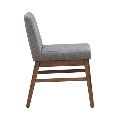 Space Savers - Upholstered Side Chair - Walnut