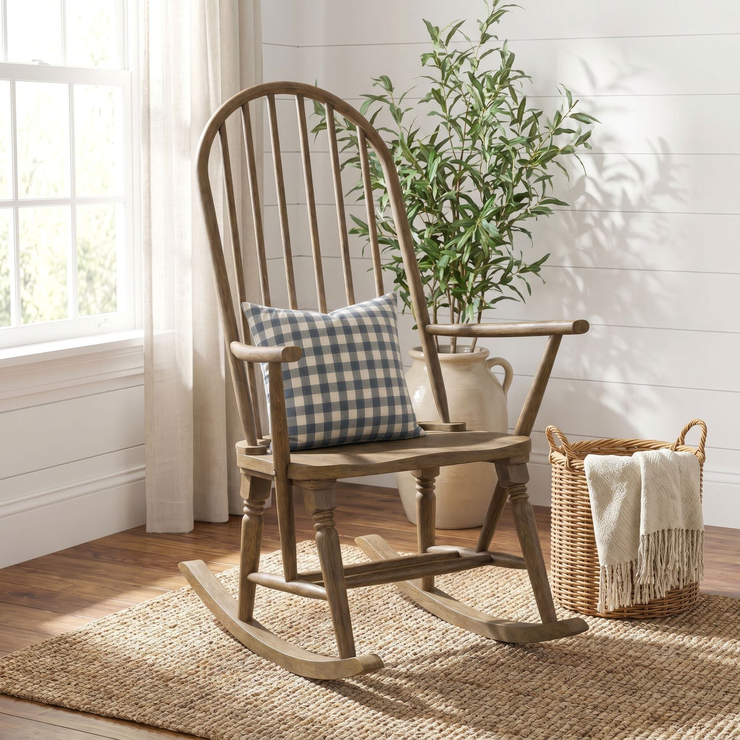 Heritage & Home - Rocking Chair - Oak Brown
