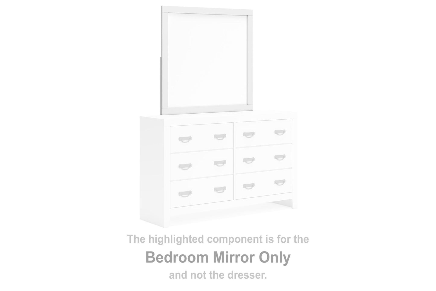 Binterglen - Bedroom Mirror - White