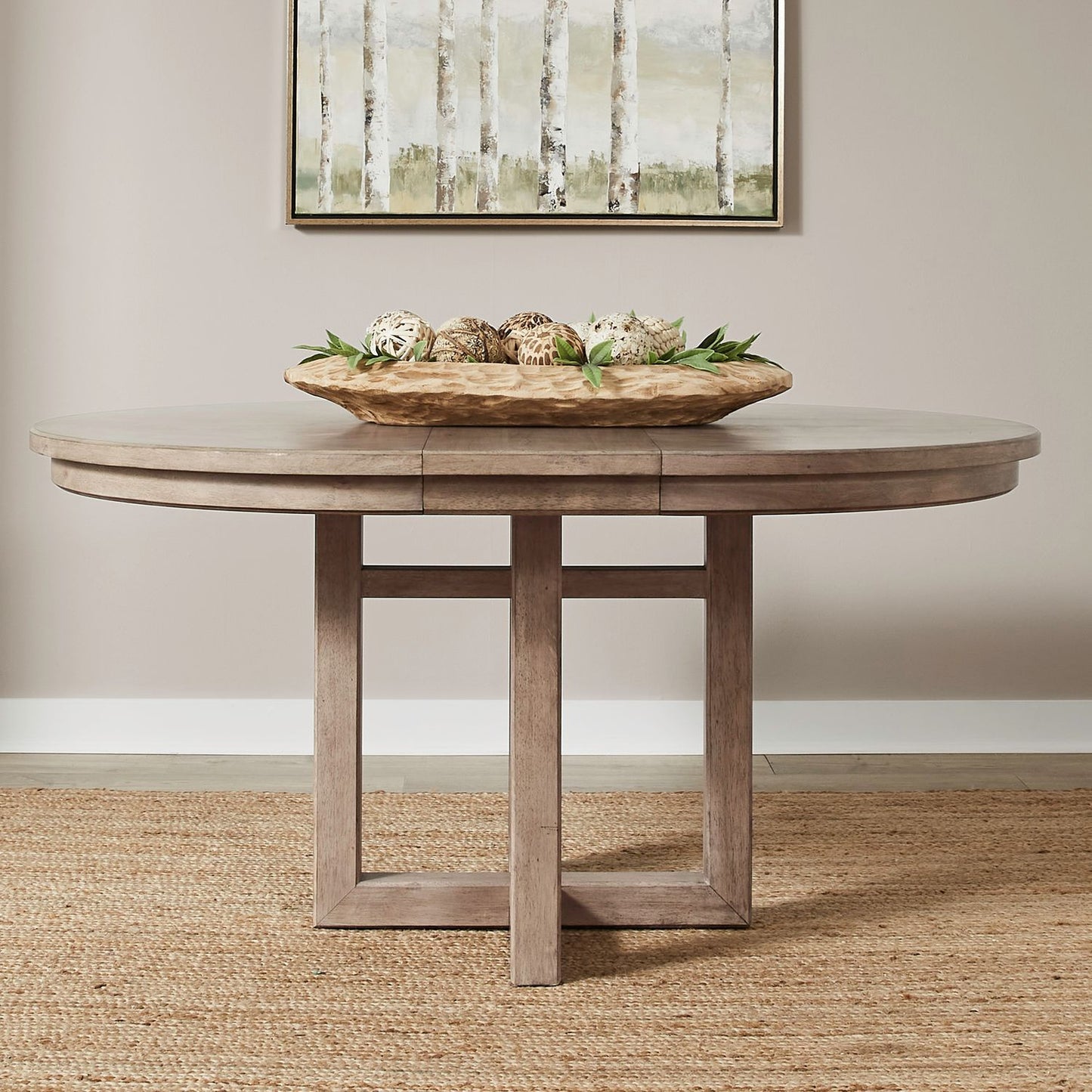 Proximity Place - Pedestal Table - Barley Buff