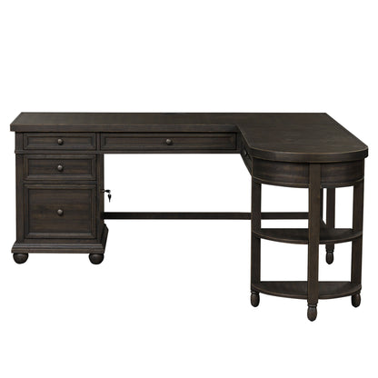 Harvest Home - L Shaped Desk - Chalkboard