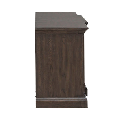 Paradise Valley - 78" Entertainment Console - Saddle Brown