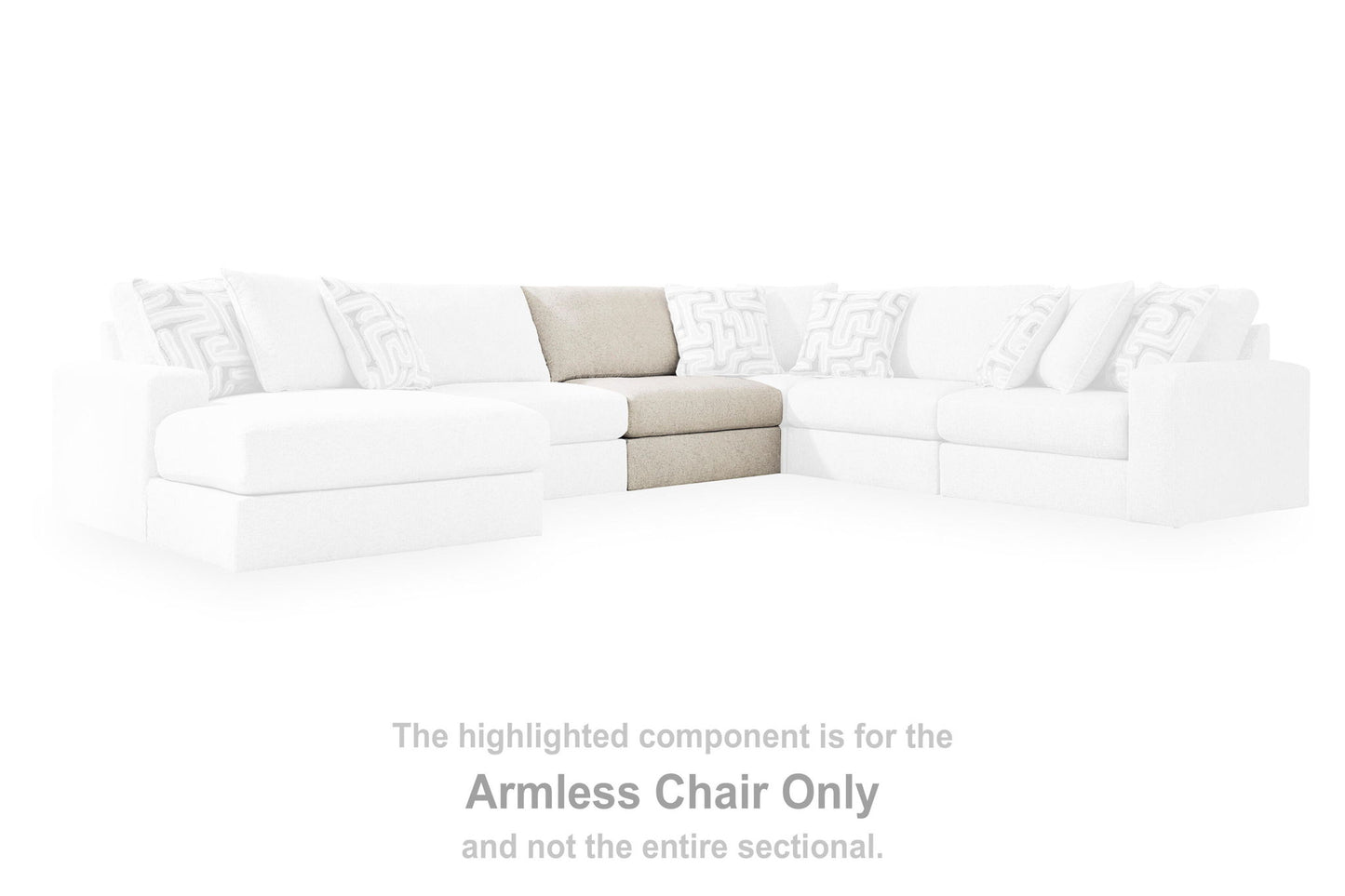 Kestrie - Armless Chair - Feathered