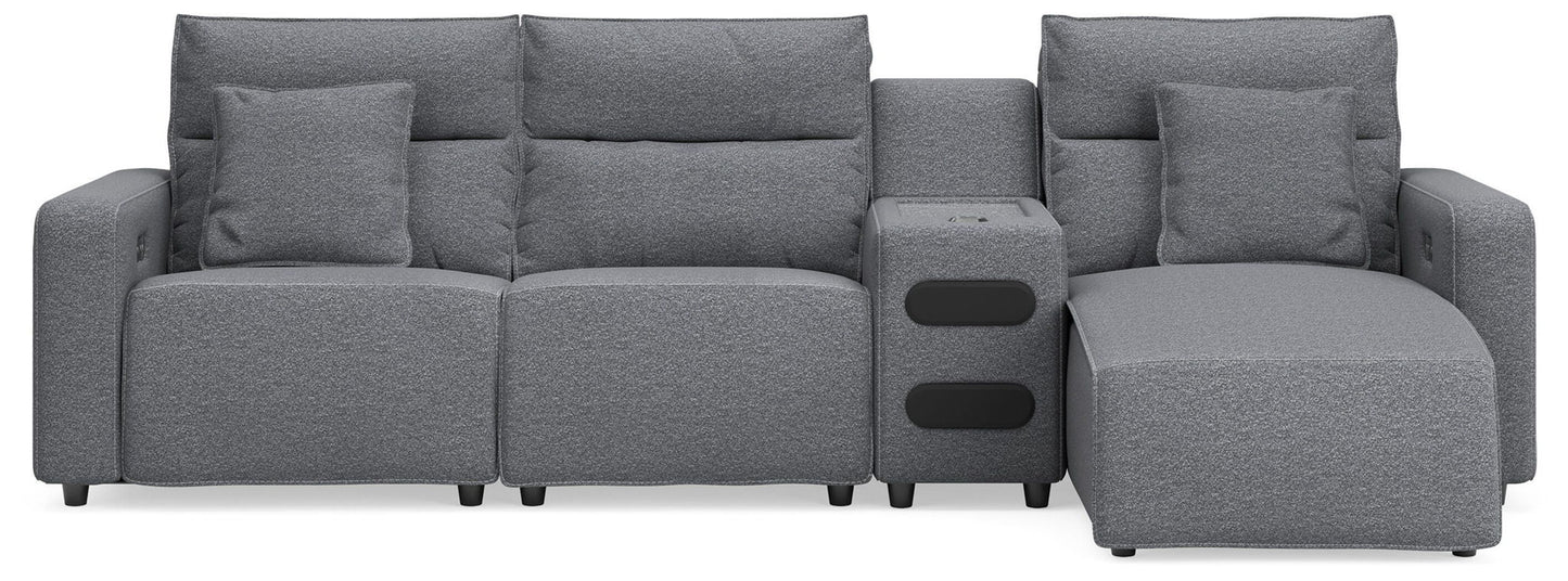 Modmax II - Reclining Sectional - Salt And Pepper