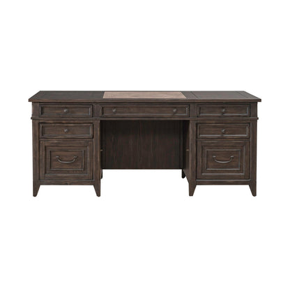 Paradise Valley - Executive Desk - Saddle Brown