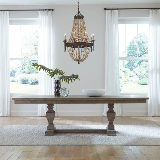 Westfield - Trestle Table - Havana Brown