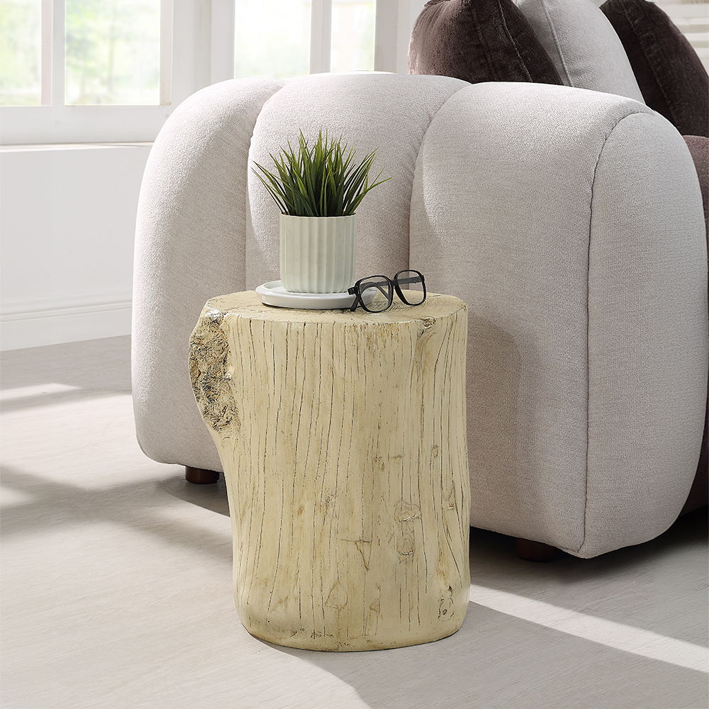 Gene - Accent Table - Natural Brown