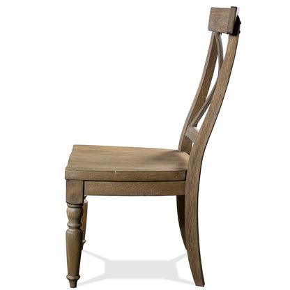 Sonora - X - Back Side Chair (Set of 2) - Snowy Desert