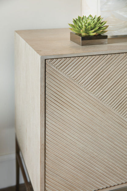 Cascade - Credenza With Metal Legs - Light Brown
