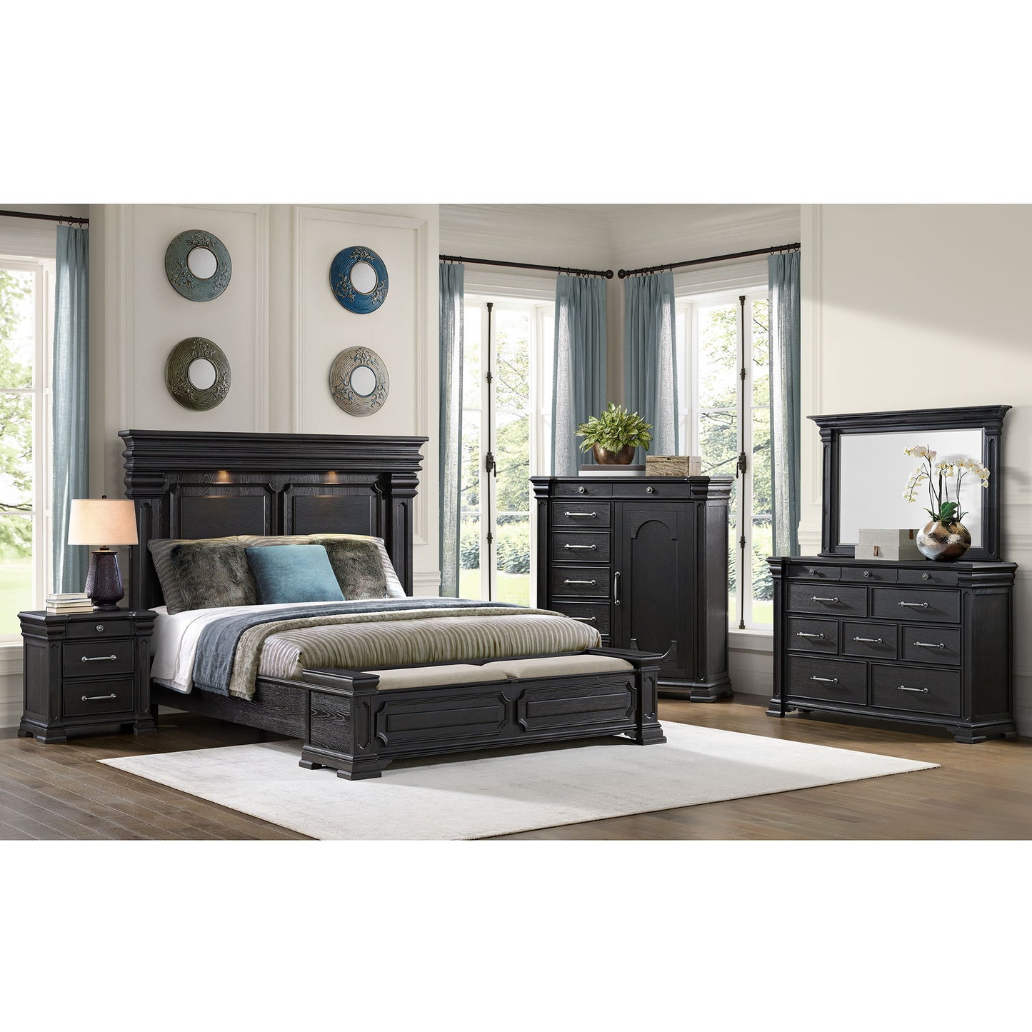 Kings Court - 1 Door And 7-Drawer Chest