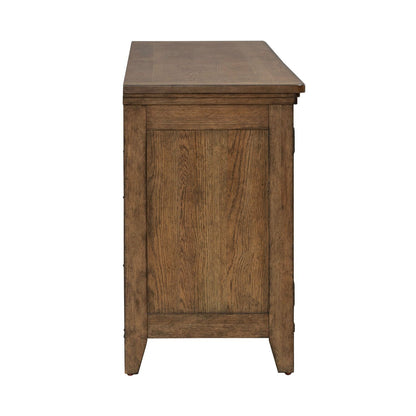 Carolina Park - 78" TV Console - Amber Brown