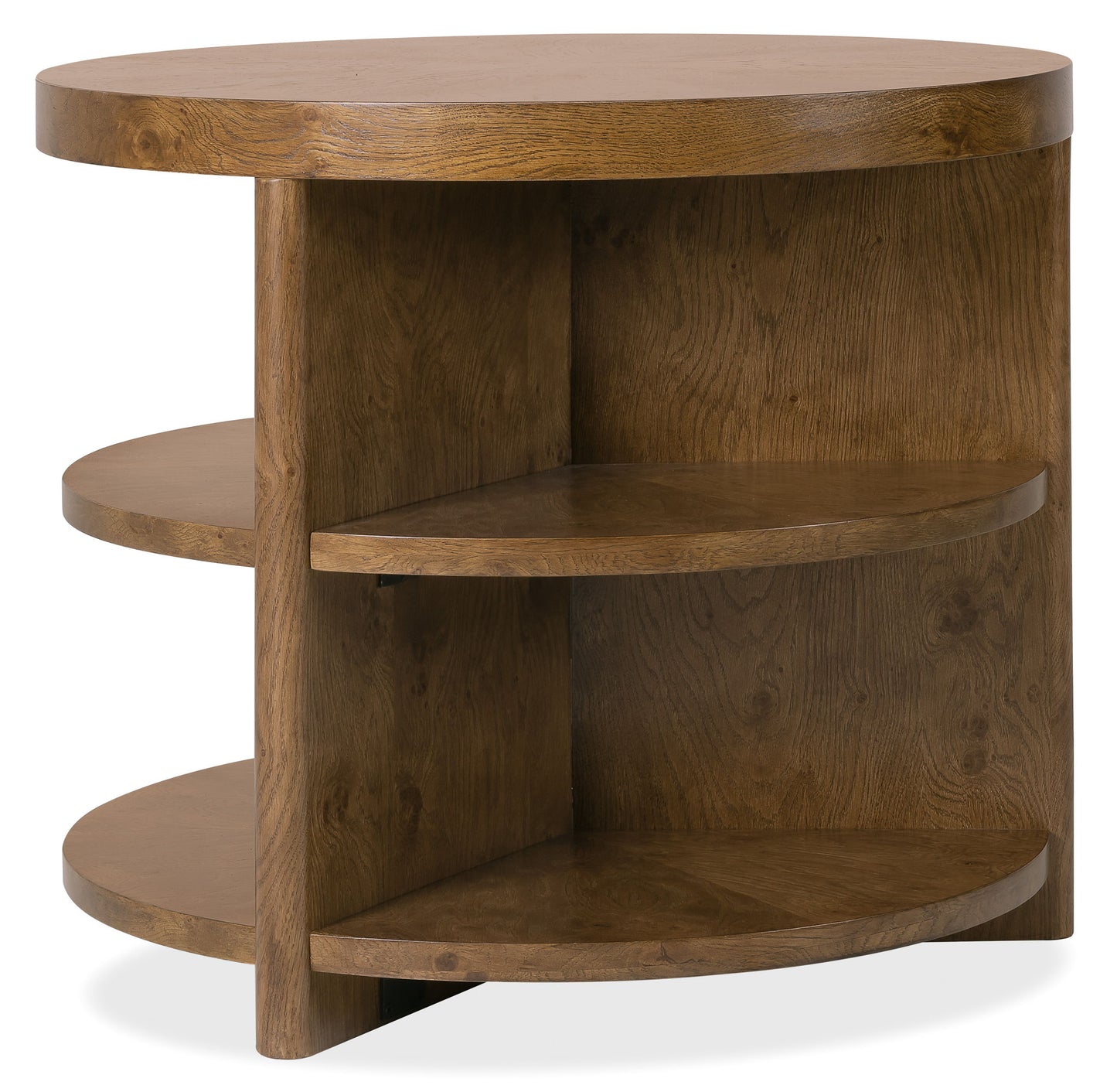 Melange - Mulholland Round End Table - Dark Brown