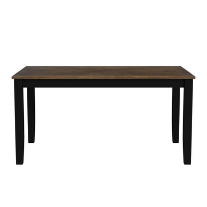 Brooks - 6 Piece Dining Set With Table, 4 Wood Back And Upholstered Seat Chairs, And Bench