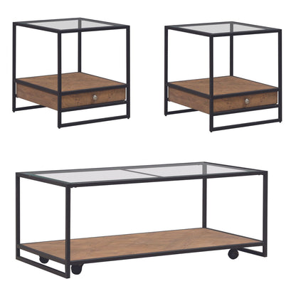 Bedford - 3 Piece Set - Weathered Oak