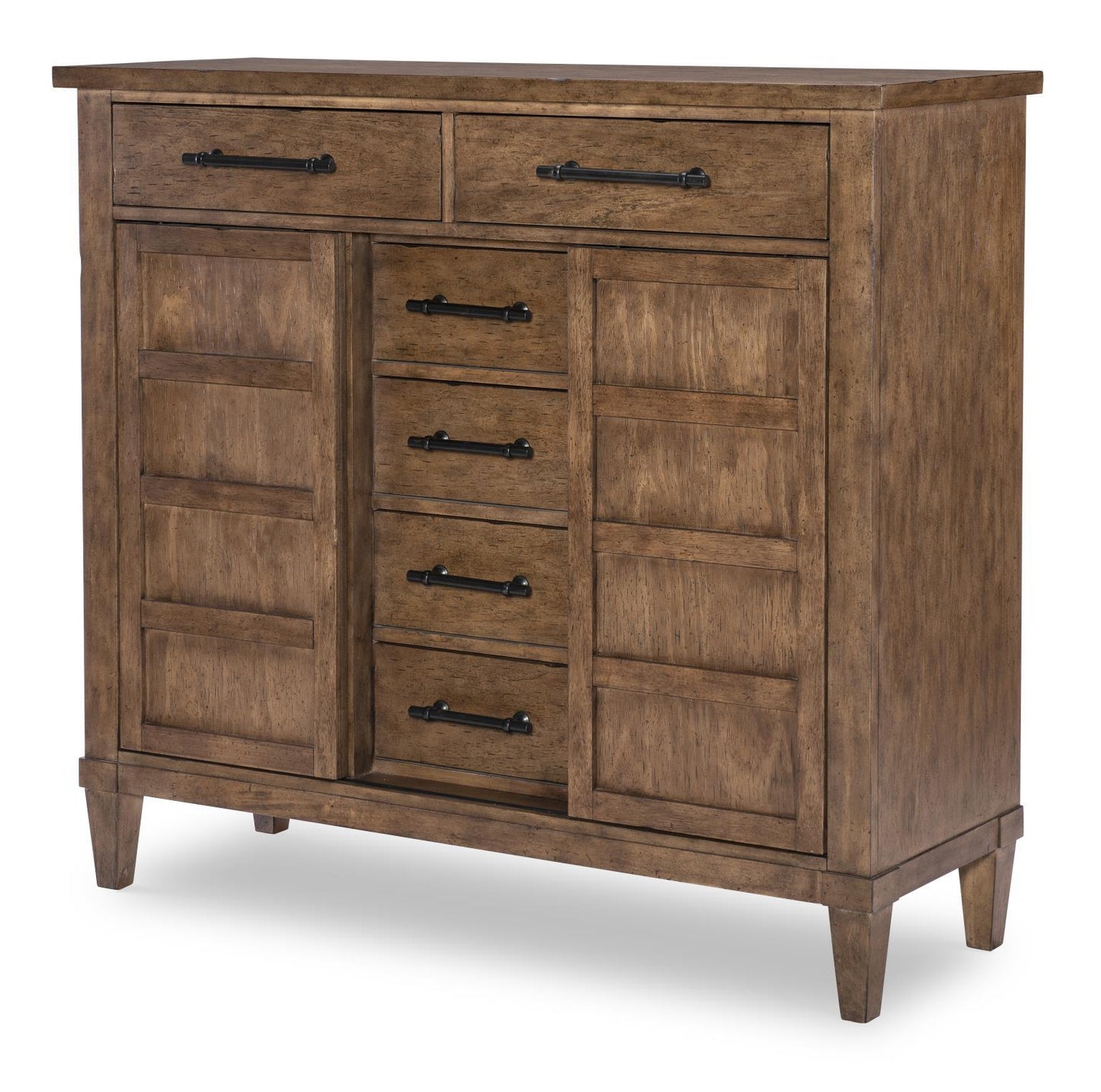 Artisan's Place - Door Drawer Chest - Vintage Pine Ironwood