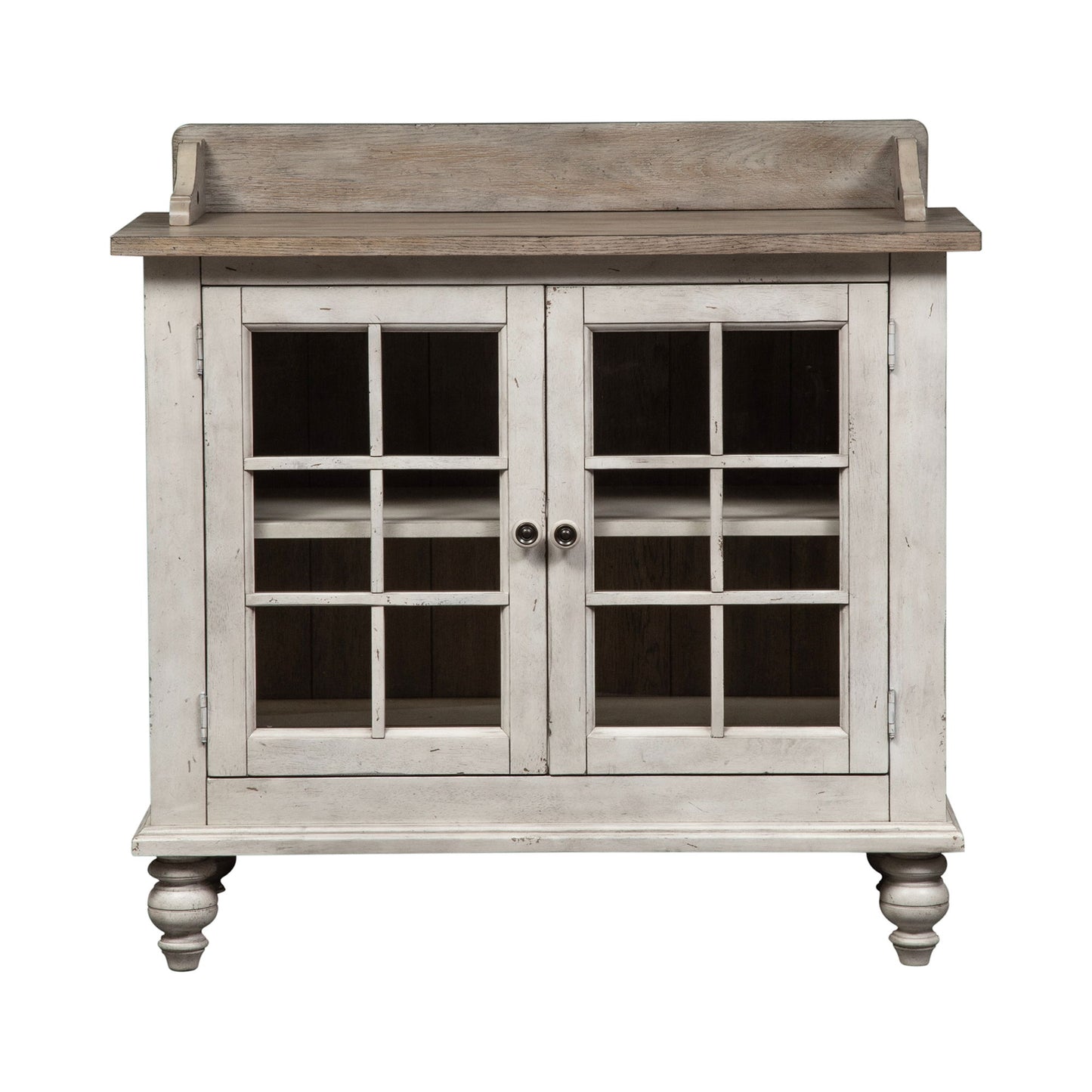 Whitney - Server - Antique Linen / Weathered Gray
