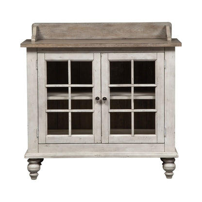 Whitney - Server - Antique Linen / Weathered Gray