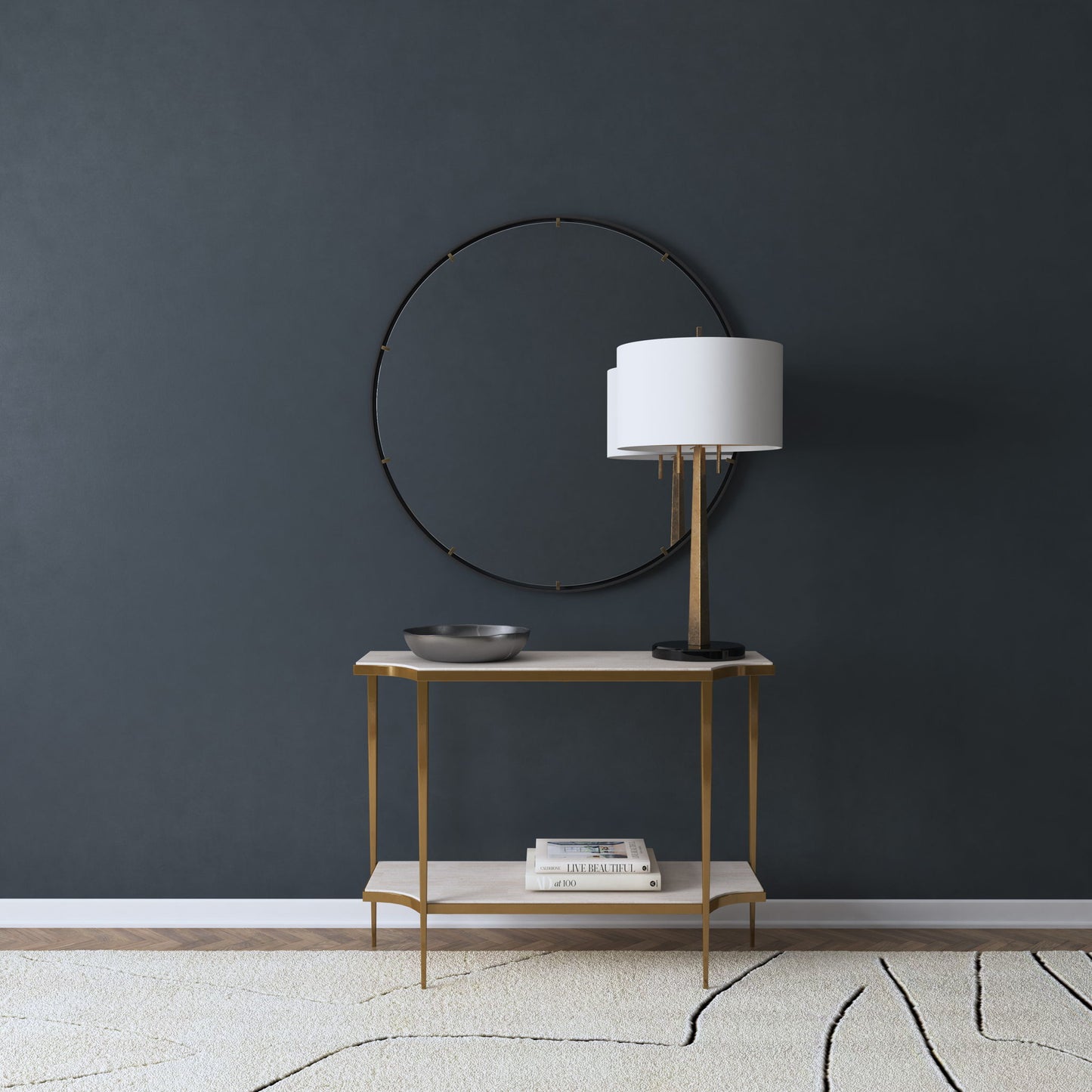 Commerce And Market - Console Table - Gold