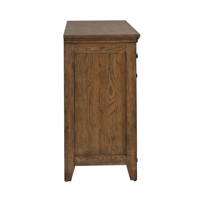 Carolina Park - 7 Drawer Dresser - Amber Brown