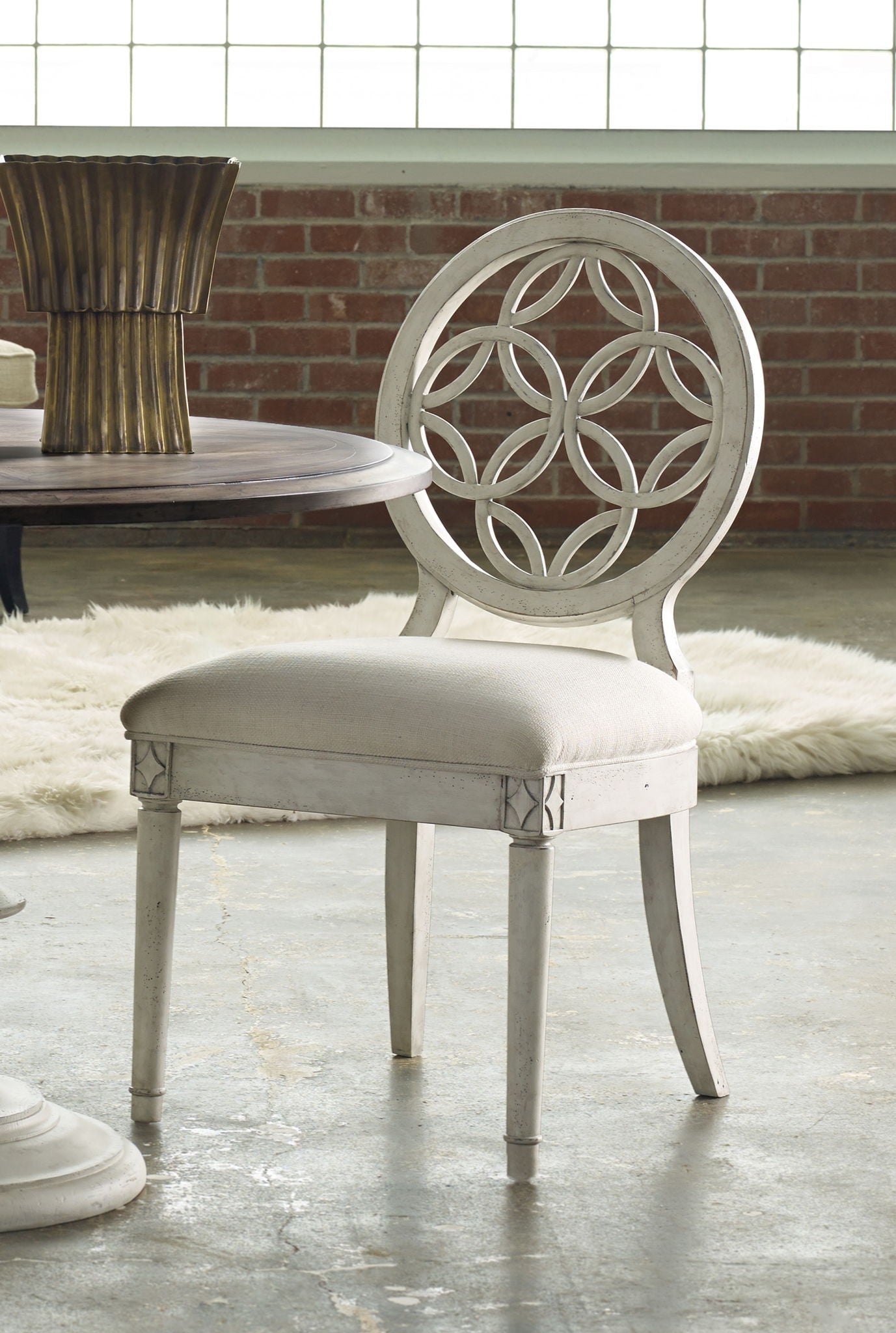 Melange - Brynlee Side Chair - White