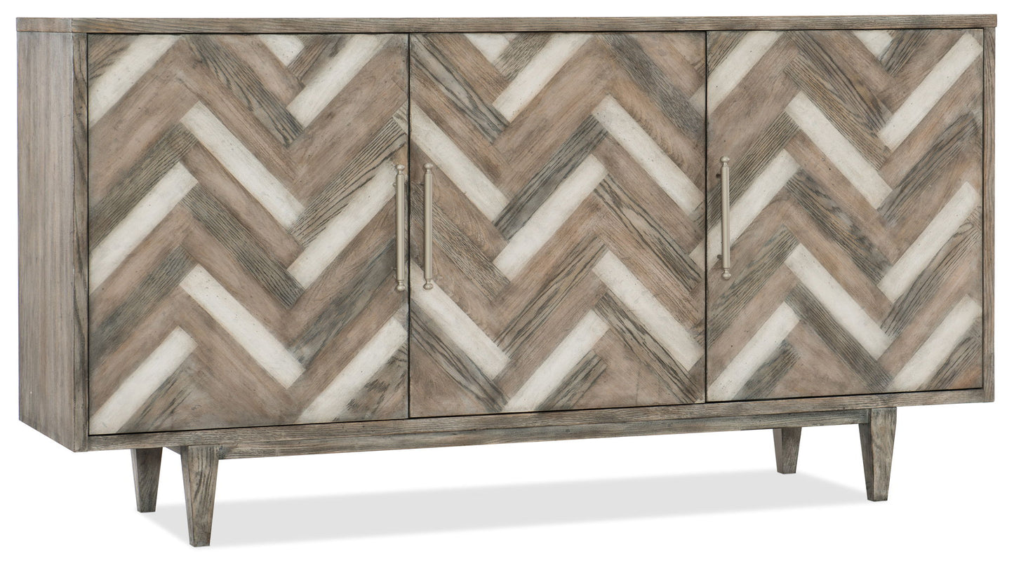 Melange - Natural Beauty Credenza - Dark Gray