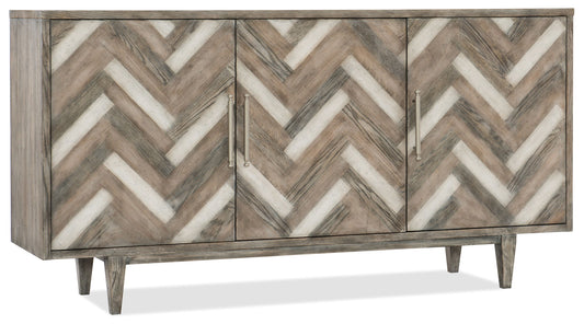 Melange - Natural Beauty Credenza - Dark Gray