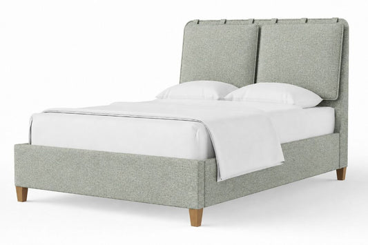 Pure Maple - Upholstered Bed - Forest Green / Maple Syrup