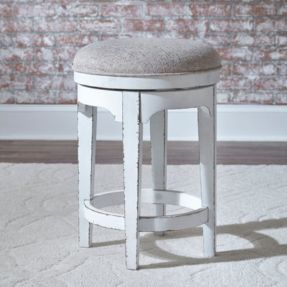 Magnolia Manor - 4 Piece Console Set (1 Console 3 Stools) - Antique White