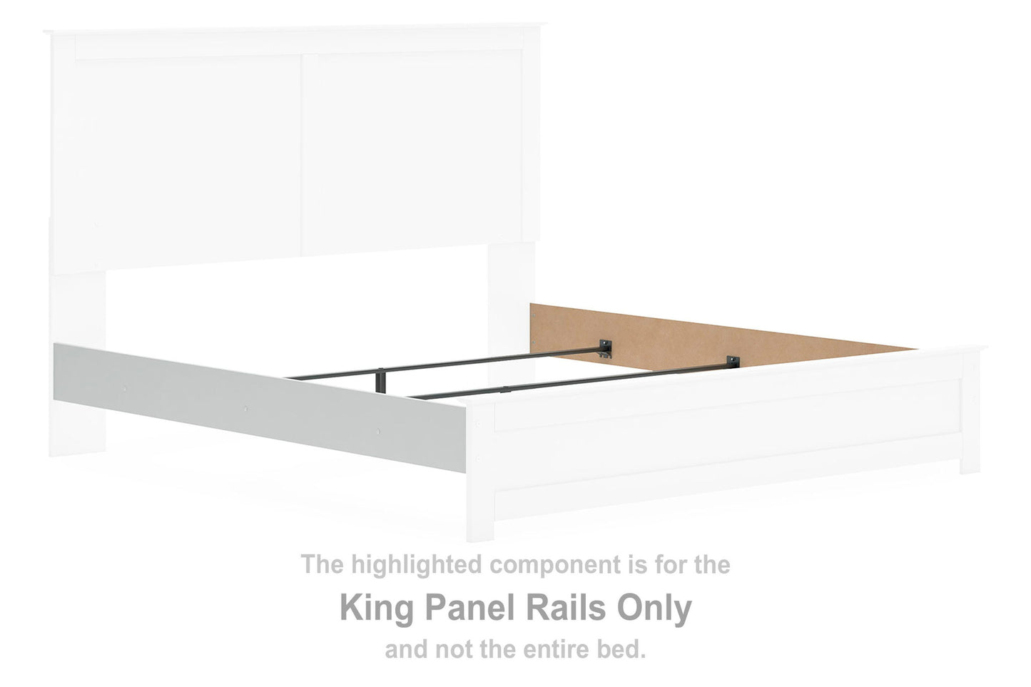 Bostwick Shoals - King Panel Rails - White