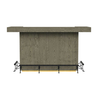 Jemma - Bar Table With Light - Gray And Dark Espresso