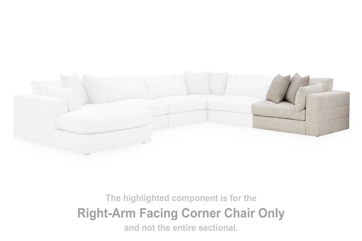 Ashbourne Estate - RAF Corner Chair - Snowstone
