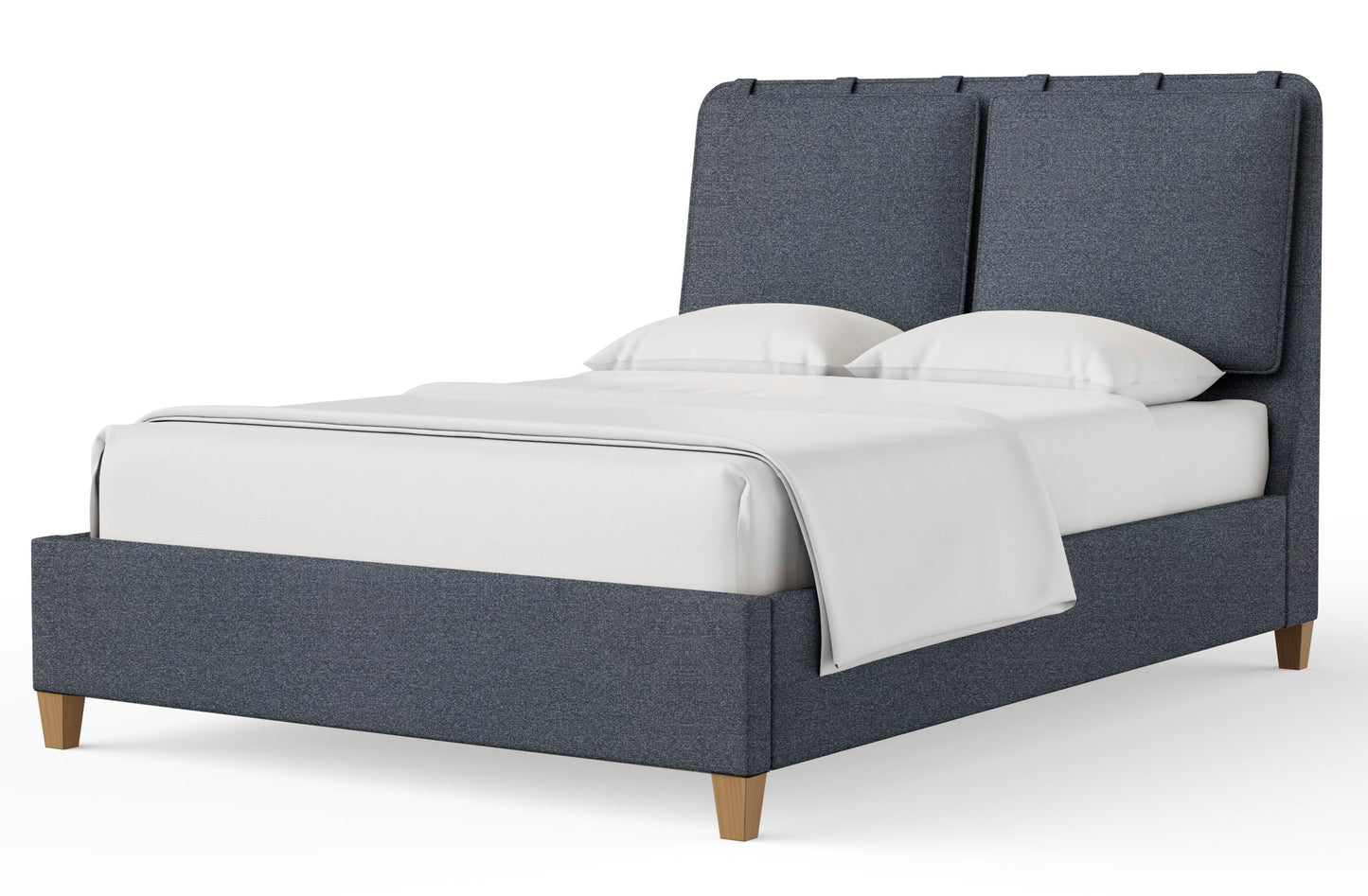 Nordhaven - Upholstered Bed - Clear Maple Legs