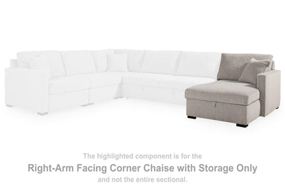 ModMax Luxe - RAF Corner Chaise With Storage - Flint