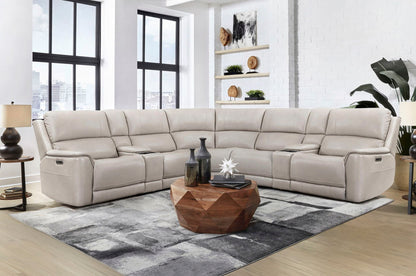 Easton - Power Reclining Sectional With Power Adjustable Headrests