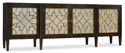 Sanctuary - Four-Door Mirrored Console Table