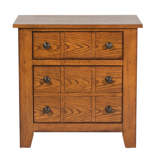 Grandpas Cabin - Nightstand - Aged Oak