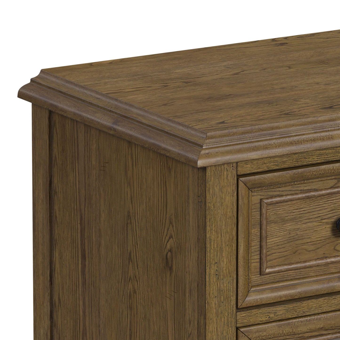 Heritage & Home - Nightstand With USBC - Oak Brown
