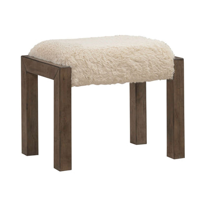 Broadmore - Upholstered Console Stool - Cobblestone Brown
