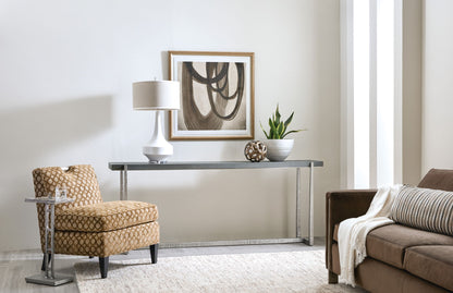 Chapman - Mixed Media Console Table - Pearl Silver