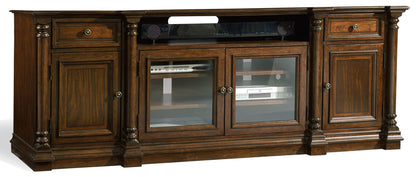 Leesburg - Entertainment Console - Dark Brown