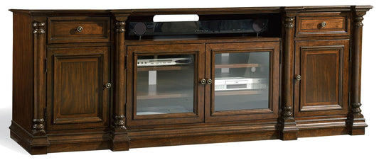 Leesburg - Entertainment Console - Dark Brown