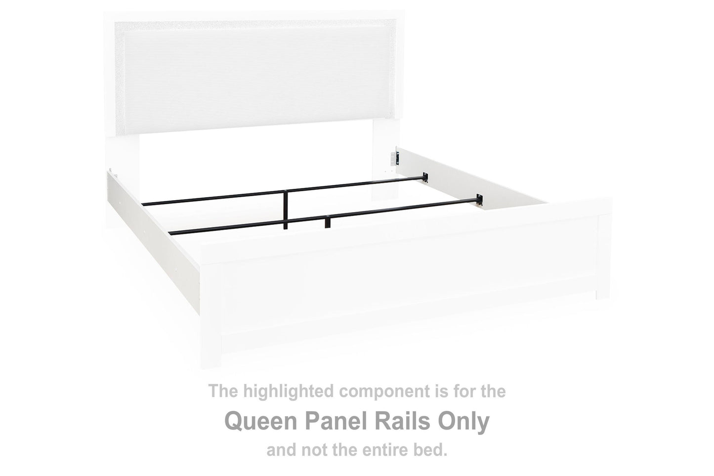 Maeling - Queen Panel Rails - White