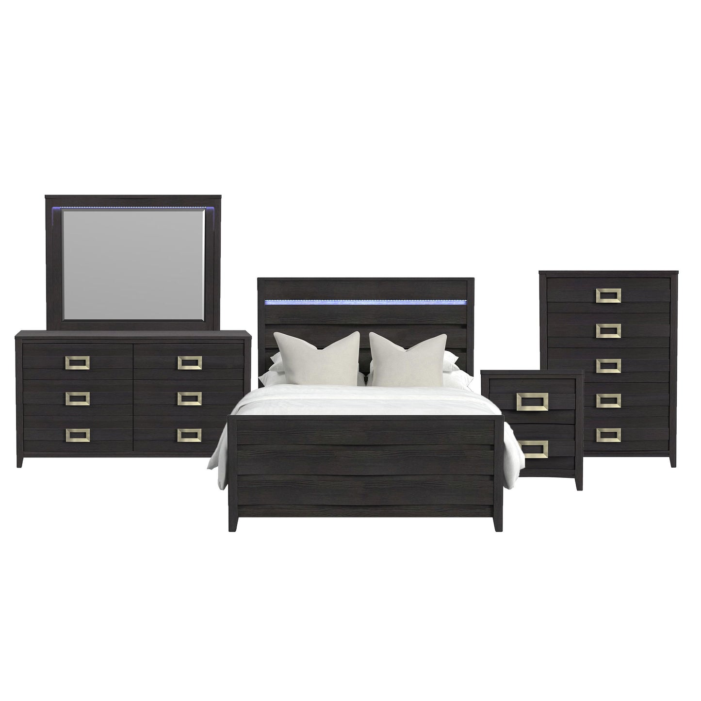 Tobias - Bedroom Set With LED