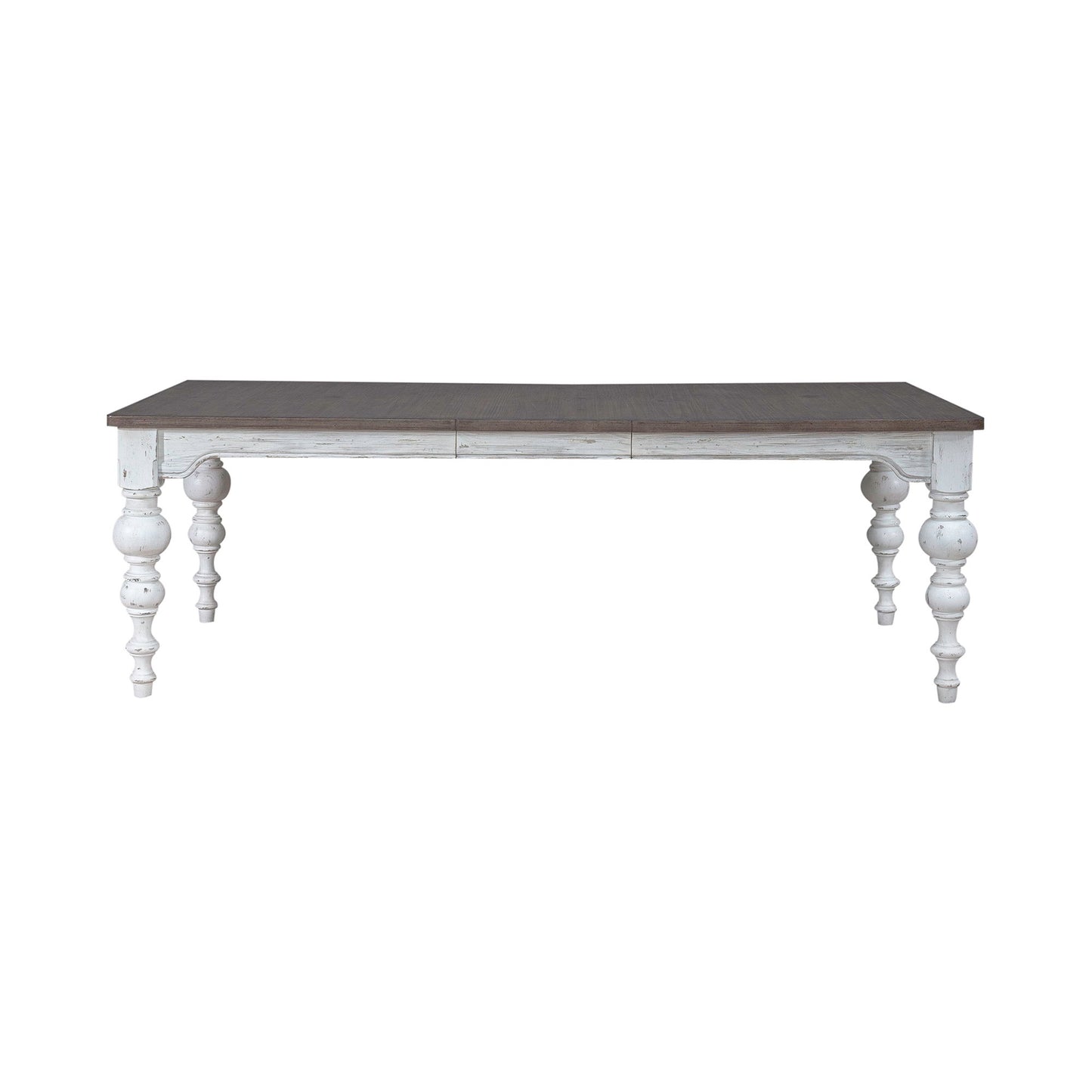 River Place - Rectangular Leg Table - Riverstone White & Tobacco