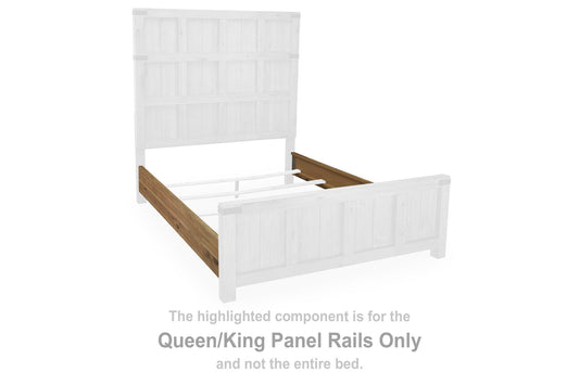 Ridgester - Queen/King Panel Rails - Light Brown