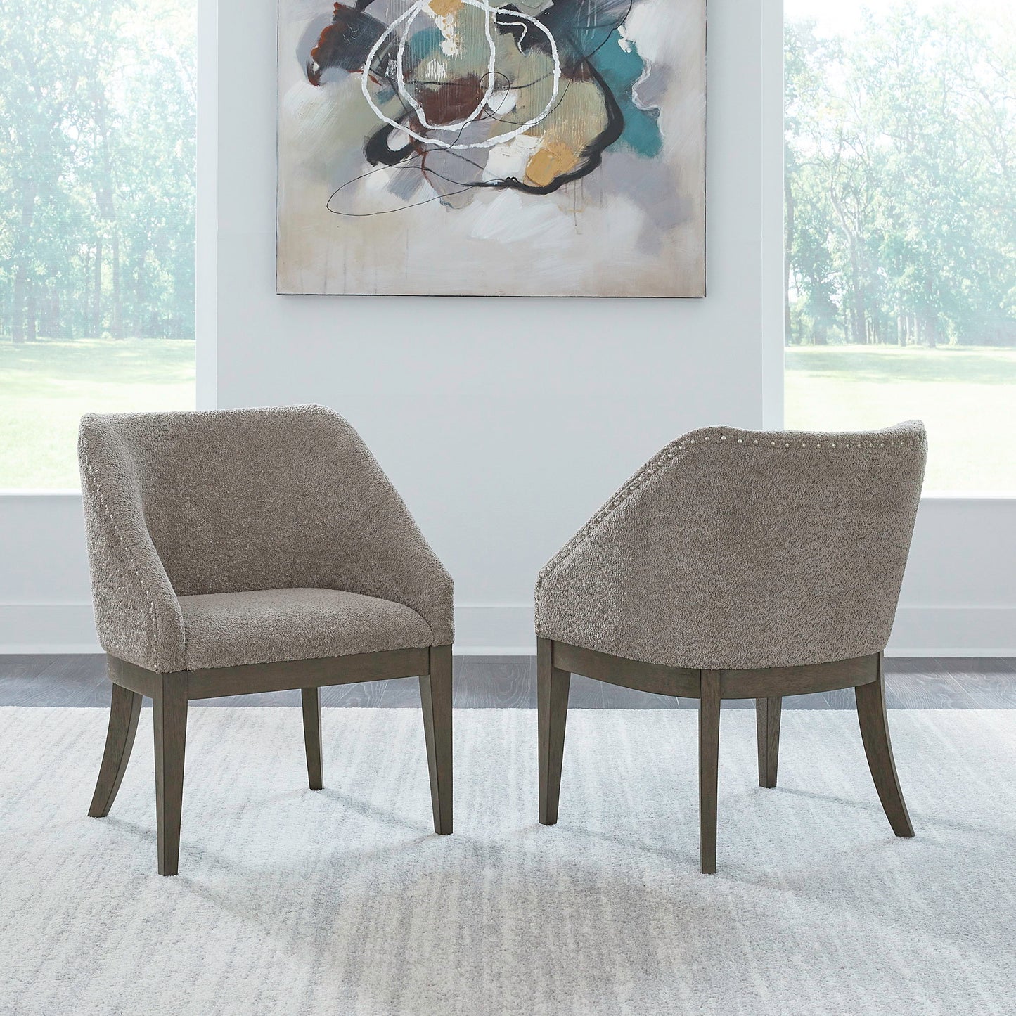 Cascade Falls - Upholstered Side Chair - Satin Espresso