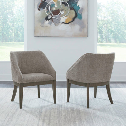 Cascade Falls - Upholstered Side Chair - Satin Espresso