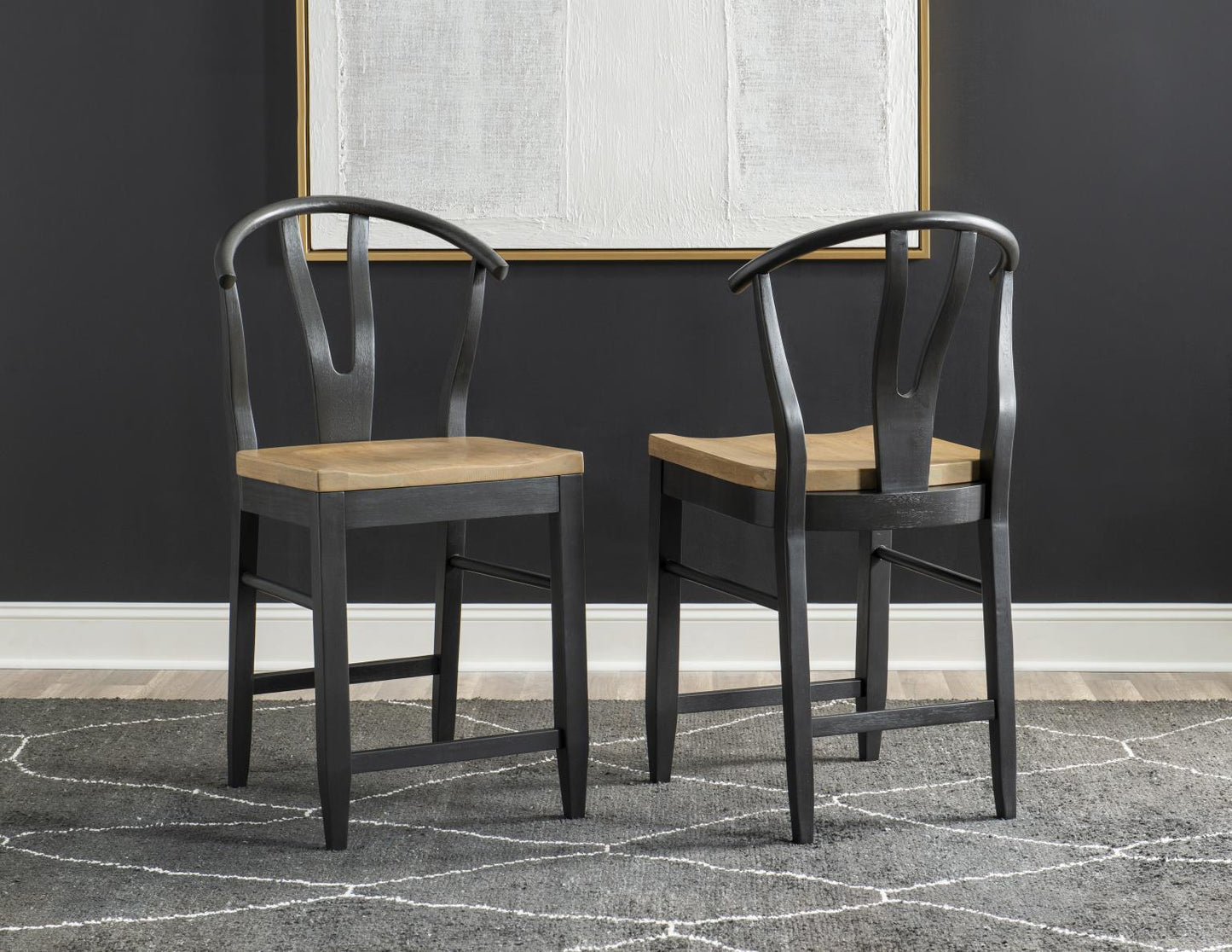 Franklin - Wishbone Back Counter Height Chair (Set of 2)