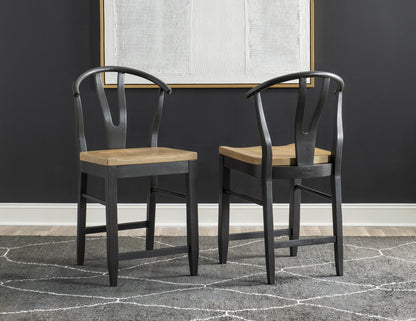 Franklin - Wishbone Back Counter Height Chair (Set of 2)