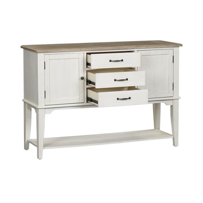 Summerville - Server - Soft White Wash / Wirebrushed Gray